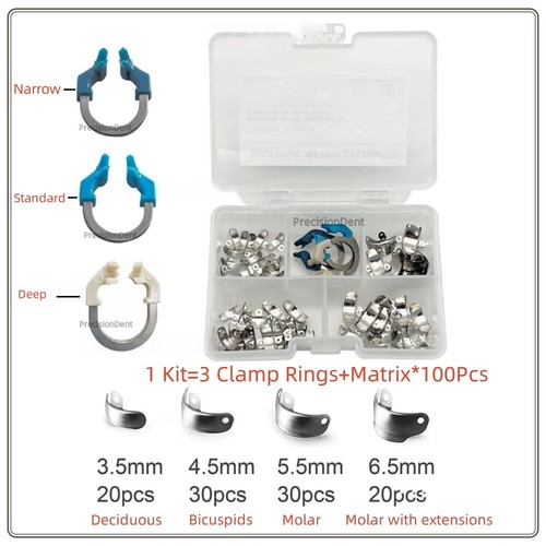 Fasce matrice dentale anello - a,
